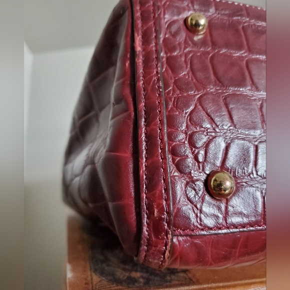 Large DKNY red croc satchel - Picture 5 of 13